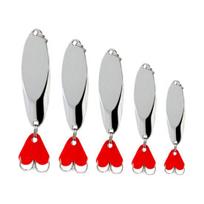 5Pcs Fishing Spoons Fishing Lures Compact Portable Casting Spoon Treble Hooks Jigs