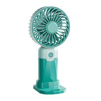 3-Speed Handheld Fan with Phone Holder Quiet USB Rechargeable Mini Personal Desk rožinė raudona spalva