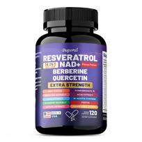 Buporai Premium Resveratrol Capsules, containing a blend of milk thistle and quercetin, a nutritional supplement suitable for both men and women. 120*1