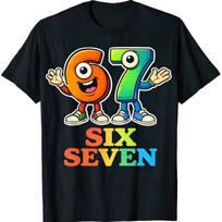 Math Pun T shirt: Funny Six Seven Number Joke, Teacher Gift M