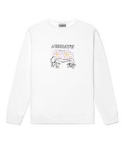 Vibrate Pop-Eyes Frog Logo Sweatshirts (White) White/L