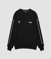Vibrate Classic Mini Logo Sweat Shirt (Black) Black/S