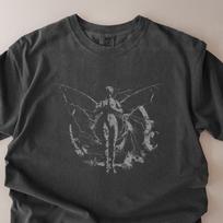 Fallen Angel Graphic Tee – Gothic Grunge Comfort Colors Shirt M