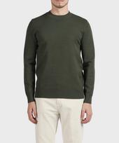 Panicalle Dark Green Slim Fit Viscose Blend Knit Navy/S