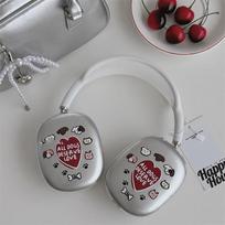 Suitable for Apple airpods Max Cartoon Love Dog Protective Cover Head-mounted Headset Protective Transparent Shell for AirPods max skaidri