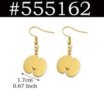 1Pair/Seychelles Mahe Praslin Map and Coco De Mer Stud Earrings for Women Mother Stainless Steel Ethnic Jewelry #558562