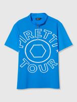 Pireti Crest Color Block Knit Short Sleeve T-Shirt M_Blue Blue/03(M(95))