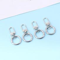 2/4/8 vnt. spyruoklinės karabino kabliukai Raktų pakabukas „Pasidaryk pats“ papuošalų gamybos detalės Raktų pakabuko, krepšio sagtelės reikmenys 4pcs silver