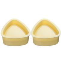 2PCS DIY Sushi Mold Onigiri Rice Ball Food Press Triangular Sushi Maker Mold Japanese Home Kitchen Bento Accessories Tools L geltona