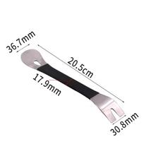 Car Trim Removal Tool Stainless Steel Durable Two-end Trim Removal Level Pry Tools Door Panel Audio Terminal Fastener Driver 1PCS Black