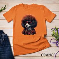 Funny Poodle Dog Miniature Poodle Toy Poodle Retro Sunset T-Shirt Unisex T-shirt 8 S