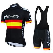 Mens Cycling Jersey Bib Shorts Set 2026 Movistar Team Breathable Riding Kit Road Bike XXS