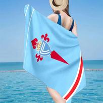 Celta Vigo Crest Design Microfiber Beach Towel, Lightweight And Quick-Dry, for Summer Travel, Beach Essential, Swimming Pool 70cmx140cm(27x55inch)