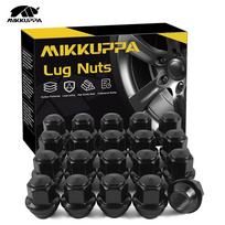 MIKKUPPA 20Pcs M12x1.5 Black Solid One-Piece Wheel Lug Nuts OEM Factory Style Acorn Seat Fits 2001-2022 Ford Escape Anti-Rust juoda