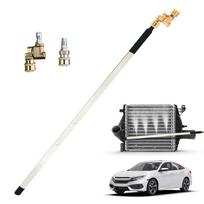 1 rinkinys Nešiojamas automobilių radiatoriaus valymo įrankis 4500 PSI Radiatoriaus praplovimo valymo įrankis 60CM Radiatoriaus valymo aukšto slėgio plovimo lazdelė A gray