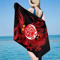 Wydad AC Artwork Microfiber Beach Towel, Lightweight And Quick-Dry, for Summer Travel, Beach Essential, Swimming Pool 70cmx140cm(27x55inch)