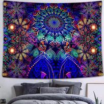 Bohemian Tapestry, Psychedelic Dragon & Skull Design, Trippy Hippie Wall Decor, Aesthetic Room Tapestry for Dorm, Lounge 100X70CM