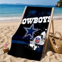 Cowboys Team Logo Beach Towel, Quick-drying, Easy to Care for, Suitable for Both Fitness and Beach Vacations,Sports Essential 70cmx140cm(27x55inch)