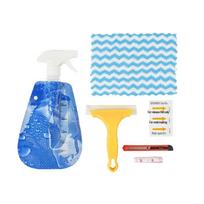 Yellow 6-Piece Car Film Tool Kit: Multi-Functional Squeegee & Scraper for Water and Bubble Removal