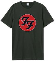 Amplified TShirt Foo Fighters Double F Logo Unisexs TShirt Charcoal M