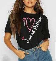 James Arthur Tshirt Black The Pisces World Tour 2026 S