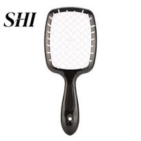 Hair Comb with Proper Density Square Hollow Detangle Curly Straight Reduce Structure Tangles Use Convenient Colorful Home Supply Spliced Massage Grid balta