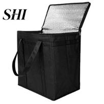 Food Delivery Thermal Bag Non-woven Portable Aluminum Foil Collapsible Heavy Duty Easy To Clean Grocery Waterproof Large Capacity Picnic Insulated juoda