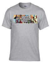 Gta V Gta 5 Grand Theft Auto 5 Rockstar Sanandreas Gray Tshirt 288grey S