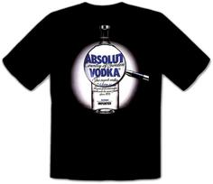 Vodka Absolutely Black Fun TShirt 041 S