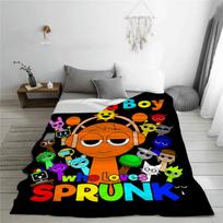 Sprunki Incredibox žaidimo minkštas pliušinis pledas sofai, lovai, įvairių dydžių, miegui, visų sezonų antklodė 75X95CM