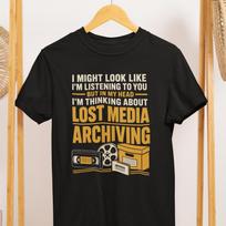 Lost Media Archiving Shirt, Retro VHS Film Reel Tee, Media Preservation Gift L