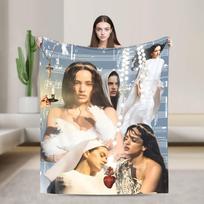 Rosalia Lux Super minkštas pledas Kempingo pliušinis pledas Purus lauko flanelinis lovatiesė Sofos lovos uždangalas 75X95CM