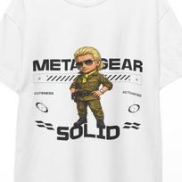 Metal Gear Solid Shirt Art Solid Snake Graphic Tee MGS Metal Gear Solid Video Game Shirt Retro Snake Design Classic MGS Iconic Art Tee M
