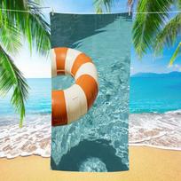 Custom Beach Towel Microfiber Quick Dry Sand Free Oversized Lightweight Compact Travel Swim Pool Camping Gym Yoga Trendy Gift 50x100cm