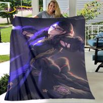 Bayonetta Sexy Game Gamer Cartoon Soft Plush Blanket,Flannel Blanket Throw Blanket for Living Room Bedroom Bed Sofa Picnic Cover Size: 75*100cm, Weight: 230 GSM