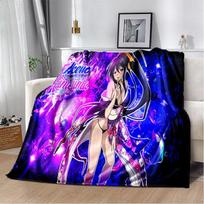 D Sexy Girl High School DxD Anime Plush Throw Blanket Soft Flannel for Bedroom Living Room Sofa Picnic Kids Size: 75*100cm, Weight: 230 GSM
