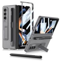 Bracket odinis rašiklio lizdo dangtelis, skirtas Samsung Galaxy Z Fold 4 dėklui, kietas pilnas apsauginis dangtelis su priekine plėvele (Nėra rašiklio ) For Z Fold4(No SPen)