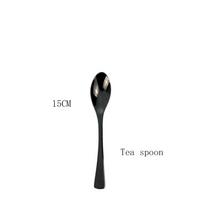 Dinnerware Set Stainless Steel Kitchen Cutlery Set Black Steak Knife Dessert Spoon Flatware Fork Tableware Accessories