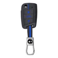 For Vw Golf 7 Gti Polo T-Cross T-Roc Touran Tiguan Skoda Octavia Rapid Kodiaq Fabia Seat Ibiza Leon Ateca Arona Key Case Cover