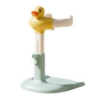 Baby Shower Rack Height Width Adjustable Anti-Slip Base Baby Bath Rack Duck Design Portable Toddler Bath Stand C