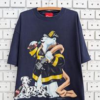 Vintage 1996 Coca Cola T shirt Polar Bear Firefighter Graphic Print Merch Tee Size XL 4XL