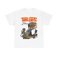 Tank Girl T-Shirt Feminist Punk Gorillaz Rebecca Buck Camp Koala Booga Stevie Barney Sub Girl Jet Girl Heavy Cotton T-Shirt S-5XL XL