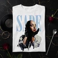 Sade Adu Portrait T-Shirt | 80s R&B Smooth Jazz Graphic Tee S