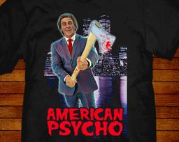 American Psycho T shirt: 80s VHS Big Box Art styled design XL