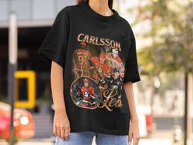 Leo Carlsson Shirt Vintage 90s Anaheim Ducks NHL Hockey Design Retro Bootleg Sweater Gift Classic Graphic Unisex T-Shirt Limited Edition XL