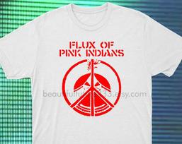 Flux of Pink Indians T shirt UK Anarcho Punk XL