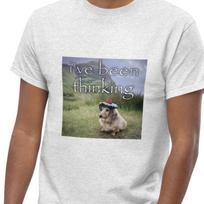 Funny Dog T-shirt, Quizzical Doggy Brainrot Meme Shirt, Unisex Graphic Tee 4XL