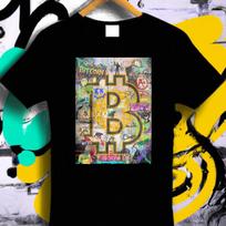 Bitcoin T-Shirt, Crypto Streetwear, Blockchain Tee, Crypto ArT-Shirt, Bitcoin Graphic Tee, Urban Graffiti Shirt, Crypto Gift Tee 3XL