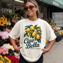 Ciao Bella Shirt, Italy Shirt, Limoncello La Dolce Vita Tee, Amalfi Coast Beach Shirt, Comfort Colors Limoncello Shirt, Italian Vacation Outfit S