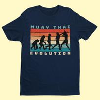 Evolution of Muay Thai T-Shirt: Thai Boxing Ape to Man S